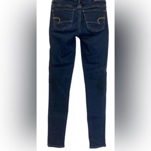 AMERICAN EAGLE DARK WASH STRETCH JEGGINGS SIZE 2 🦅 - Picture 2 of 8